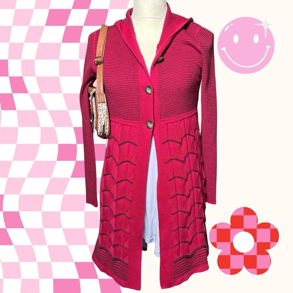 Hooded Merino Wool Cardigan